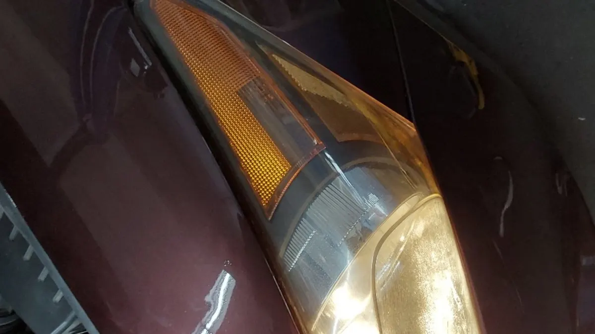 Headlamp check during a Vehicle Safety Systems Inspection