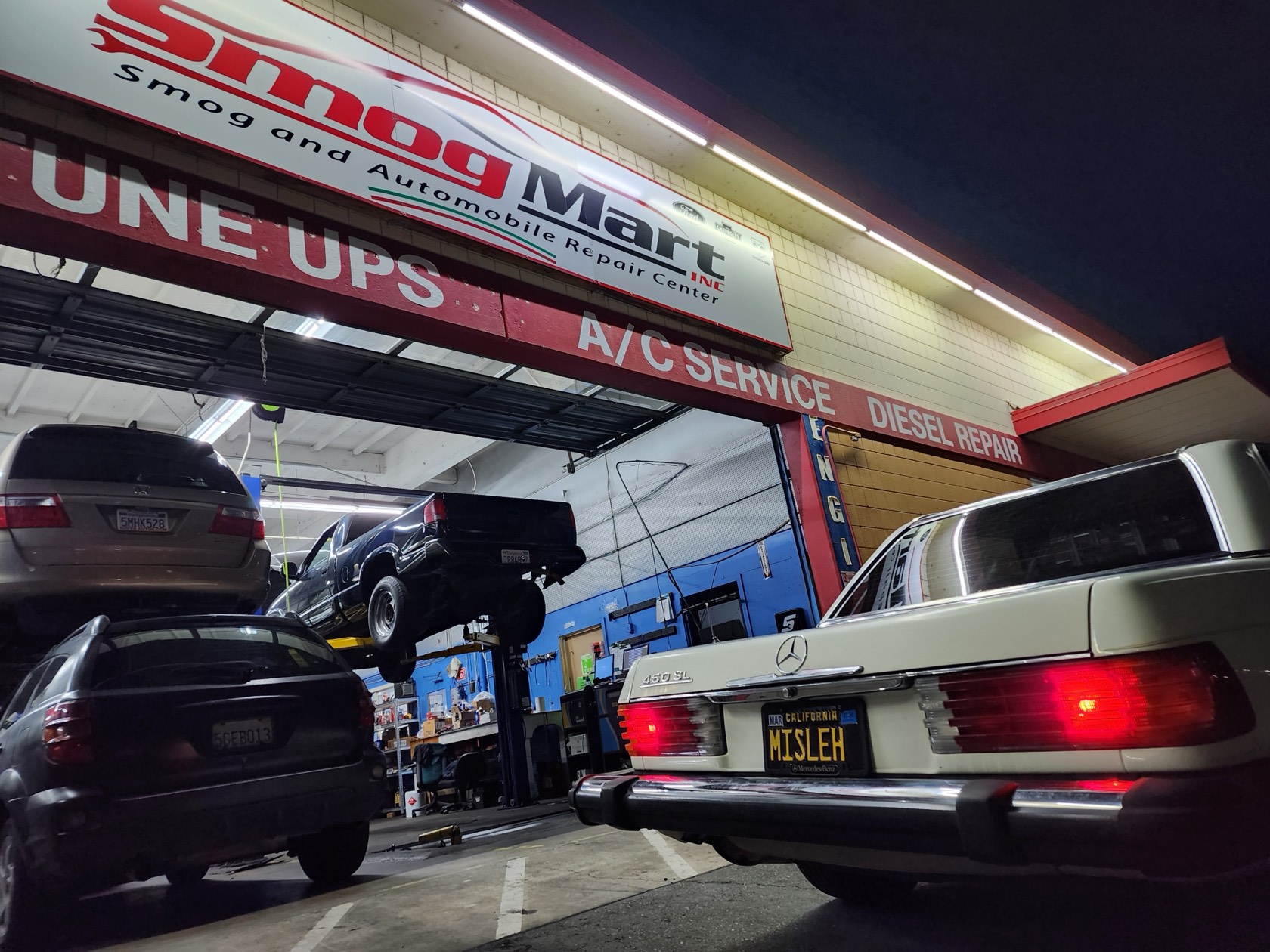 Mercedes-Benz at Smog Mart in Sacramento