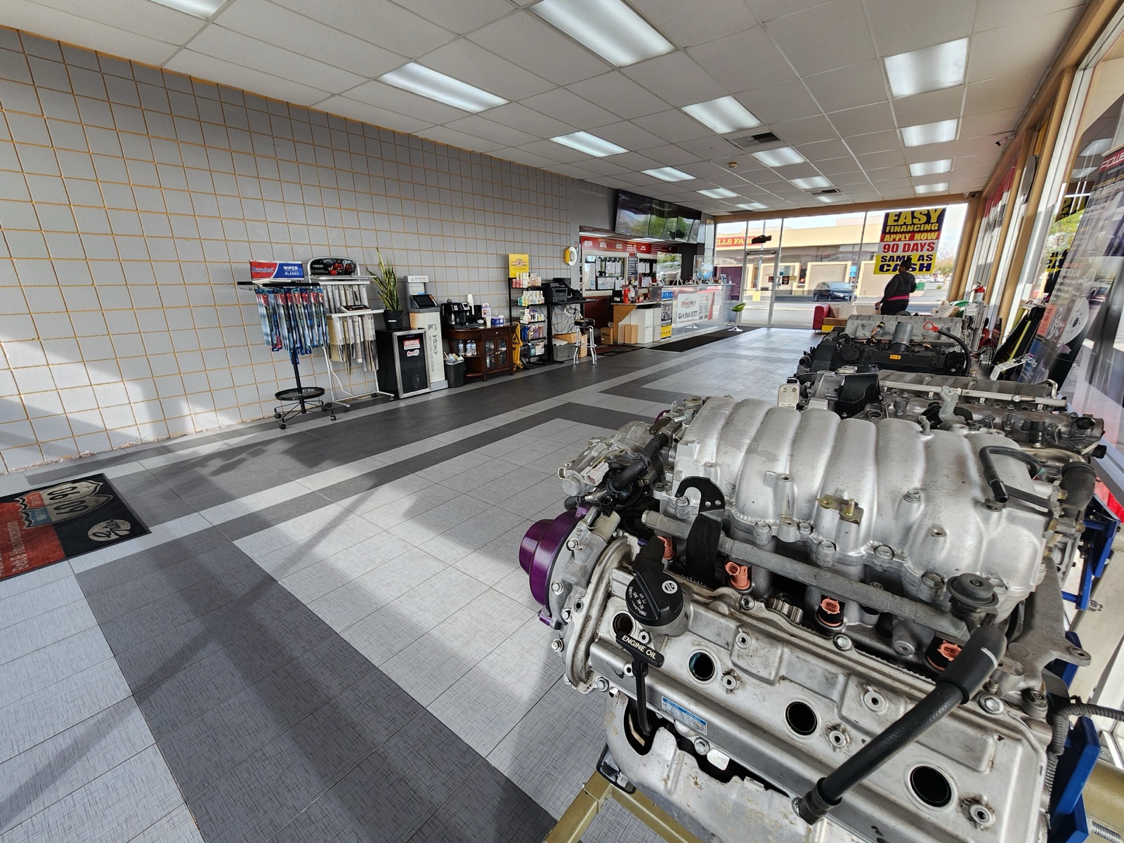Smog Mart lobby in Sacramento